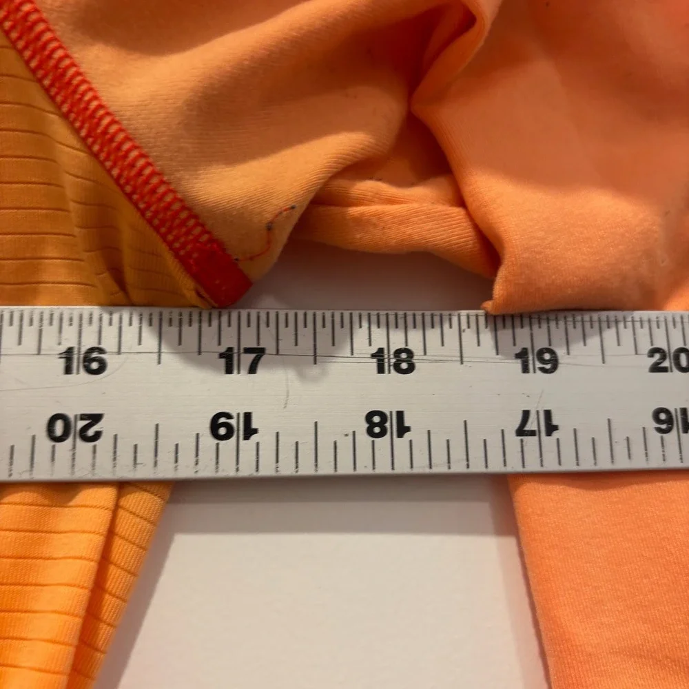 The‎ North Face Womens Orange Full Zip Athletic Track Jacket Mock Neck Medium
